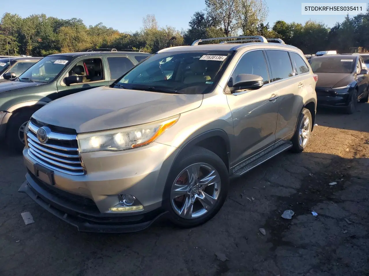 2014 Toyota Highlander Limited VIN 5TDDKRFH5ES035411 фото 1