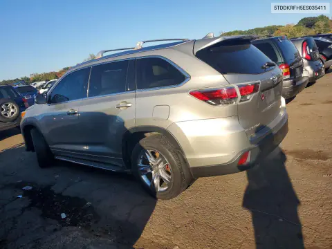 2014 Toyota Highlander Limited VIN 5TDDKRFH5ES035411 фото 2