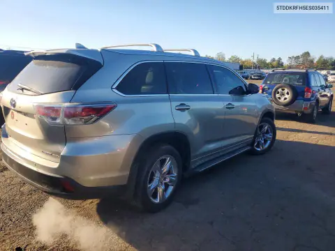 2014 Toyota Highlander Limited VIN 5TDDKRFH5ES035411 фото 3