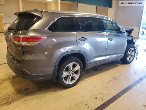 2014 Toyota Highlander Base VIN 5TDDCRFH5ES005483 фото 3