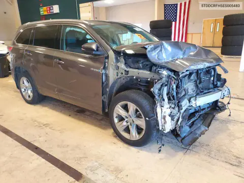 2014 Toyota Highlander Base VIN 5TDDCRFH5ES005483 фото 4