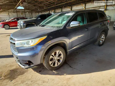 5TDKKRFH9ES036066 — 2014 Toyota Highlander, Передняя часть, фото до ремонта
