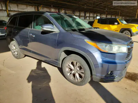 2014 Toyota Highlander Xle VIN 5TDKKRFH9ES036066 фото 4