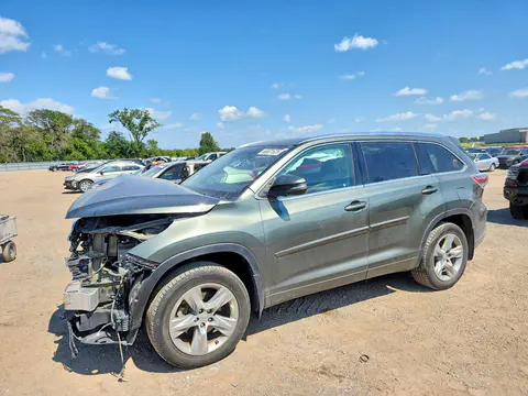 5TDDKRFH5FS129743 — 2015 Toyota Highlander, Передняя часть (Front End), фото до ремонта