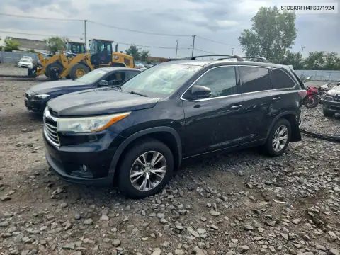 2015 Toyota Highlander Le Plus VIN 5TDBKRFH4FS071924 фото 1