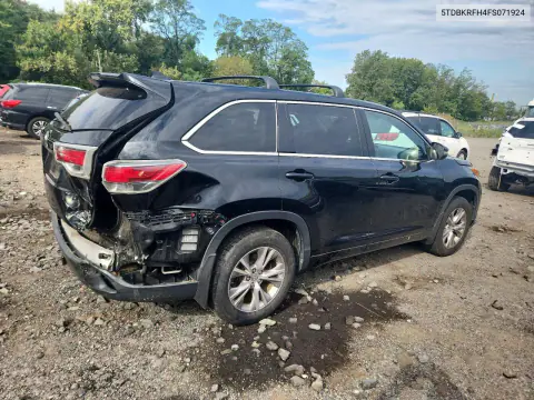 2015 Toyota Highlander Le Plus VIN 5TDBKRFH4FS071924 фото 3