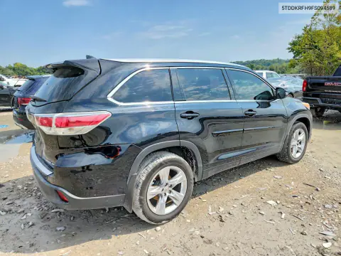 2015 Toyota Highlander Limited VIN 5TDDKRFH9FS094589 фото 3