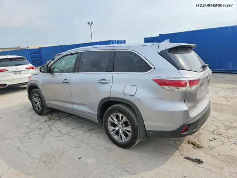 2015 Toyota Highlander Xle VIN 5TDJKRFH5FS083897 фото 2