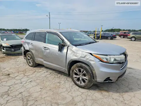 2015 Toyota Highlander Xle VIN 5TDJKRFH5FS083897 фото 4
