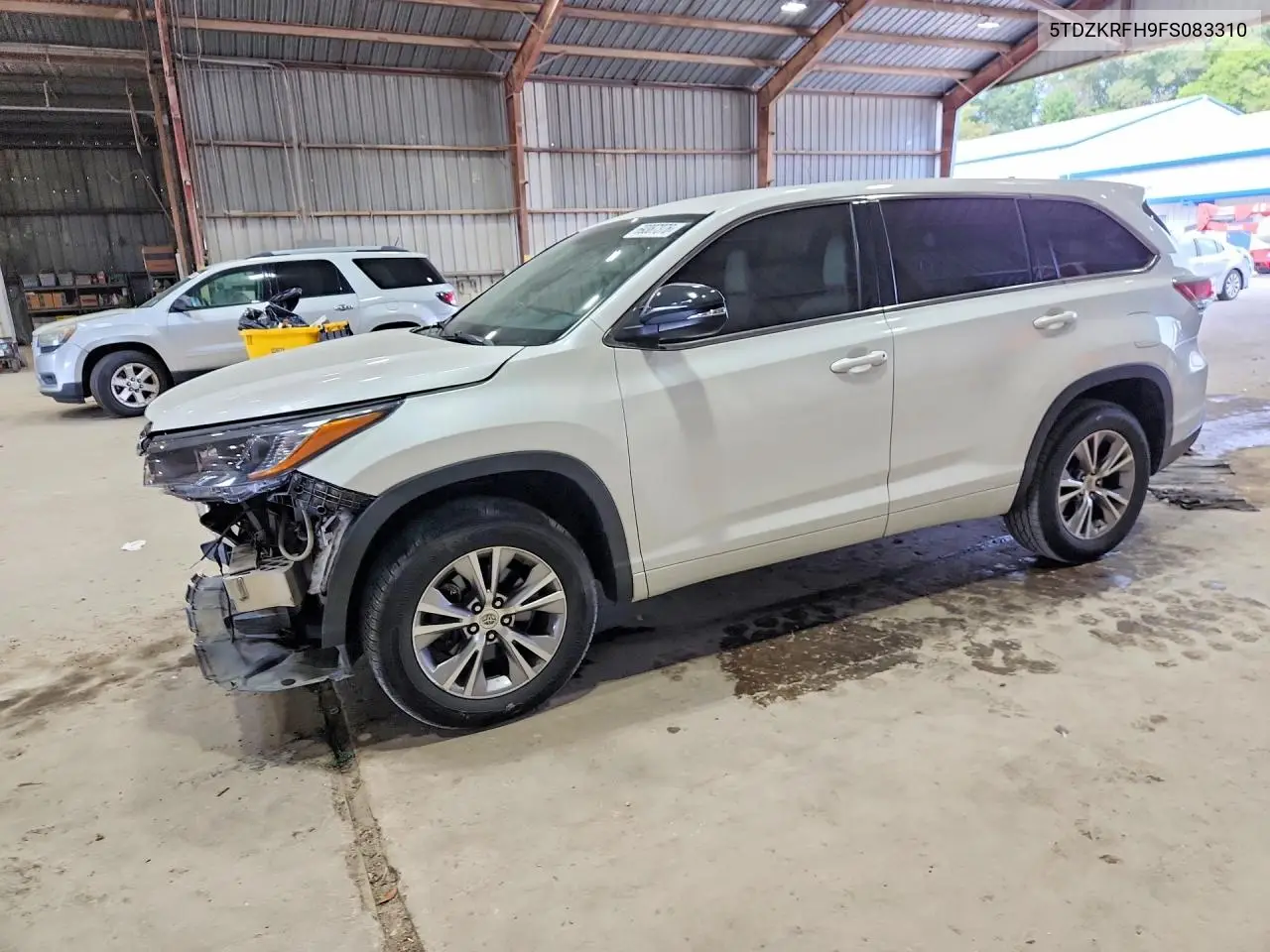 5TDZKRFH9FS083310 Toyota Highlander 2015 — повреждение Передняя часть, фото до ремонта