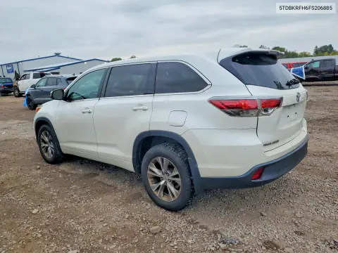 2015 Toyota Highlander Le Plus VIN 5TDBKRFH6FS206885 фото 2