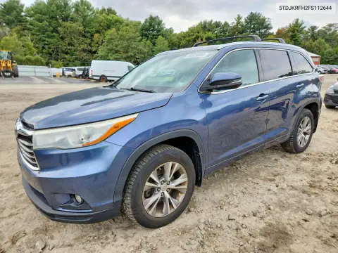 5TDJKRFH2FS112644 — 2015 Toyota Highlander, Механические повреждения, фото до ремонта