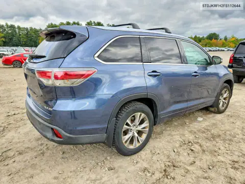 5TDJKRFH2FS112644 — 2015 Toyota Highlander, фото 3 с аукциона Copart 15.10.2026, Механические повреждения