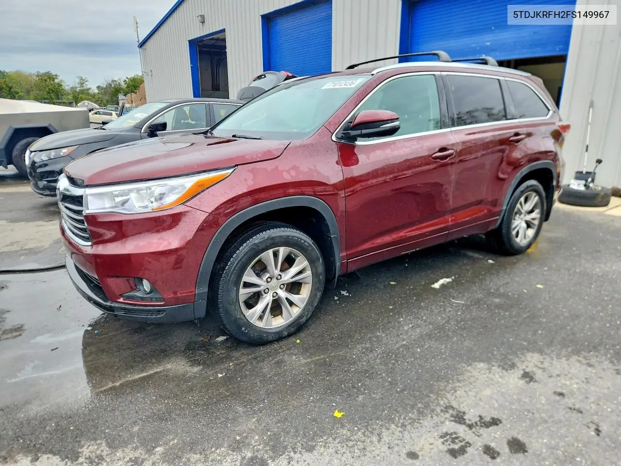 2015 Toyota Highlander Xle VIN 5TDJKRFH2FS149967 фото 1