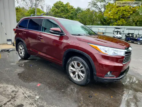 2015 Toyota Highlander Xle VIN 5TDJKRFH2FS149967 фото 4