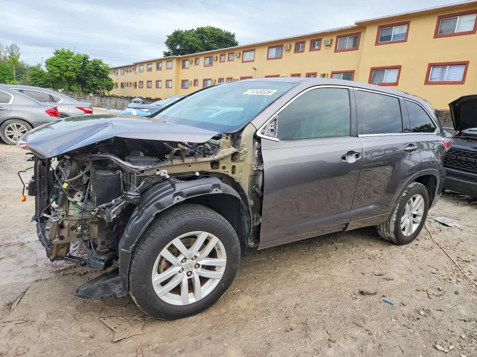 2015 TOYOTA HIGHLANDER VIN 5TDZARFH2FS016664 фото 1