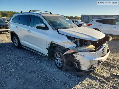 2015 Toyota Highlander Xle VIN 5TDJKRFH1FS152603 фото 4
