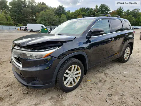 2015 Toyota Highlander Le VIN 5TDBKRFH4FS096841 фото 1