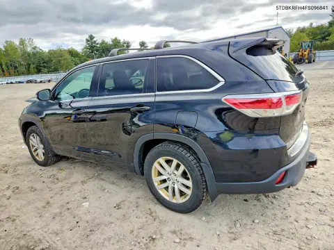 2015 Toyota Highlander Le VIN 5TDBKRFH4FS096841 фото 2