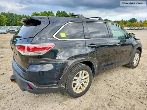 2015 Toyota Highlander Le VIN 5TDBKRFH4FS096841 фото 3