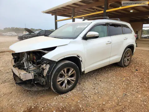 5TDKKRFH4FS085497 — 2015 Toyota Highlander, Передняя часть, фото до ремонта