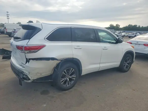 5TDJKRFHXGS318151 — 2016 Toyota Highlander, фото 3 с аукциона Copart, Задняя часть
