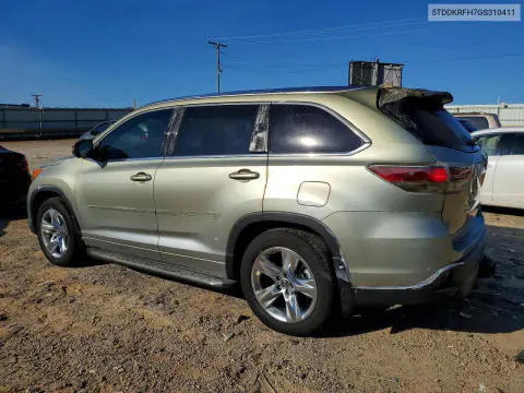 2016 Toyota Highlander Limited VIN 5TDDKRFH7GS310411 фото 2