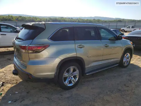 2016 Toyota Highlander Limited VIN 5TDDKRFH7GS310411 фото 3