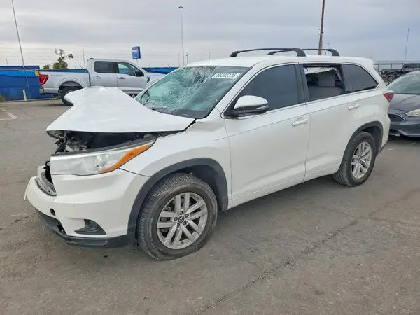 5TDZARFH0GS022402 — 2016 Toyota Highlander, Передняя часть (Front End), фото до ремонта