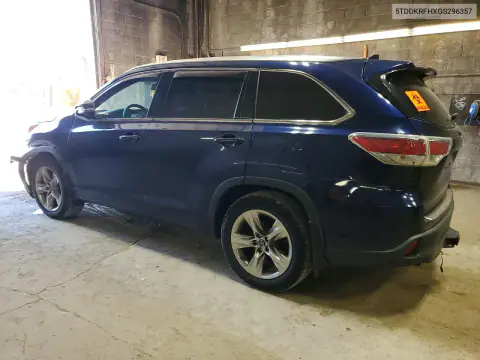 2016 Toyota Highlander Limited Platinum VIN 5TDDKRFHXGS296357 фото 2