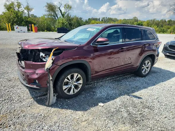 5TDZKRFH2GS182987 — 2016 Toyota Highlander, Передняя часть (Front End), фото до ремонта