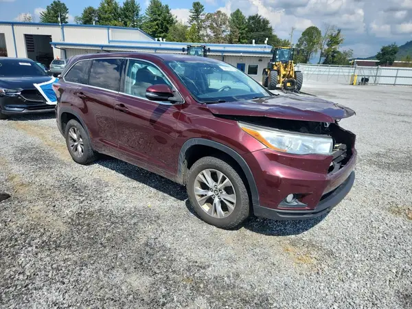 5TDZKRFH2GS182987 — 2016 Toyota Highlander, фото 4 с аукциона Copart, Передняя часть