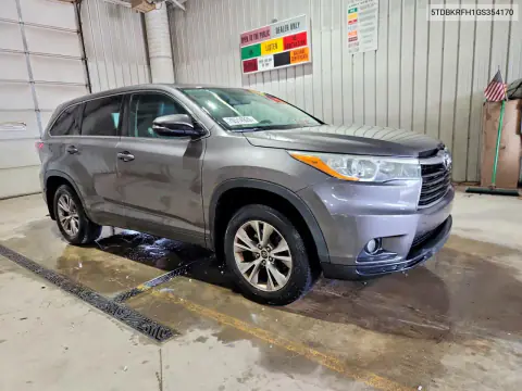 2016 Toyota Highlander Le Plus VIN 5TDBKRFH1GS354170 фото 4