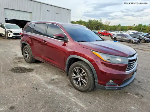 2016 Toyota Highlander Xle VIN 5TDJKRFHXGS340280 фото 4