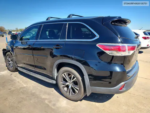2016 Toyota Highlander Xle VIN 5TDKKRFH0GS135751 фото 2