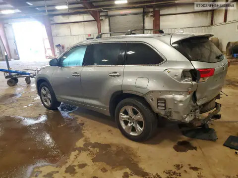 2017 Toyota Highlander Limited VIN 5TDDZRFH5HS438868 фото 2