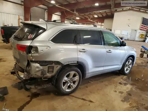 2017 Toyota Highlander Limited VIN 5TDDZRFH5HS438868 фото 3
