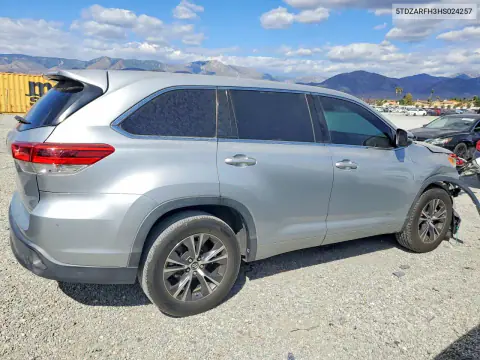 2017 Toyota Highlander Le VIN 5TDZARFH3HS024257 фото 3