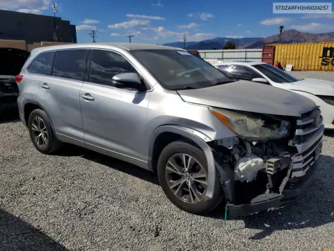 2017 Toyota Highlander Le VIN 5TDZARFH3HS024257 фото 4