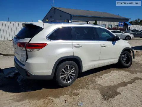 2017 Toyota Highlander Xle VIN 5TDKZRFH1HS512181 фото 3