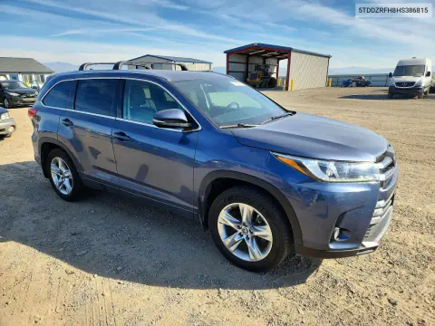 2017 Toyota Highlander Limited VIN 5TDDZRFH8HS386815 фото 4