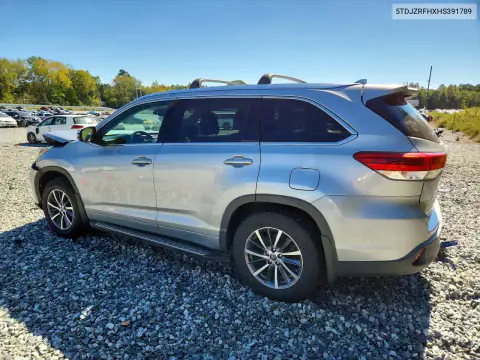 5TDJZRFHXHS391789 — 2017 Toyota Highlander, фото 2 с аукциона Copart, Передняя часть