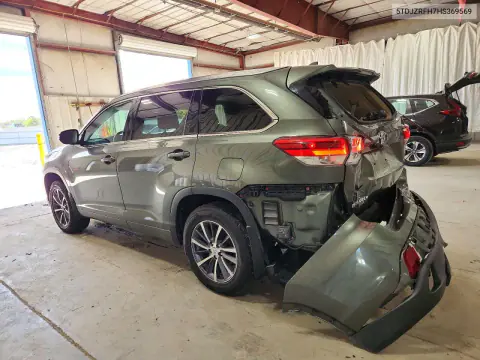 2017 Toyota Highlander Xle VIN 5TDJZRFH7HS369569 фото 2