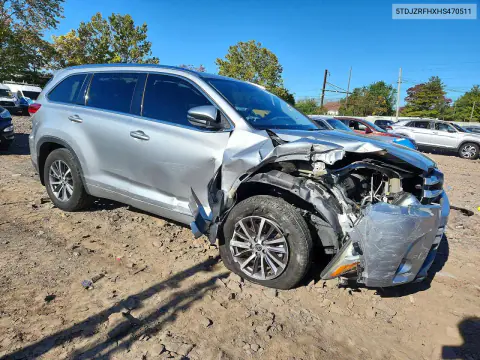 2017 Toyota Highlander Xle VIN 5TDJZRFHXHS470511 фото 4