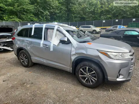 5TDJZRFH4JS843936 — 2018 Toyota Highlander, фото 4 с аукциона Copart, Повреждения со всех сторон