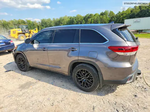 2018 Toyota Highlander Limited Platinum VIN 5TDDZRFH0JS871634 фото 2