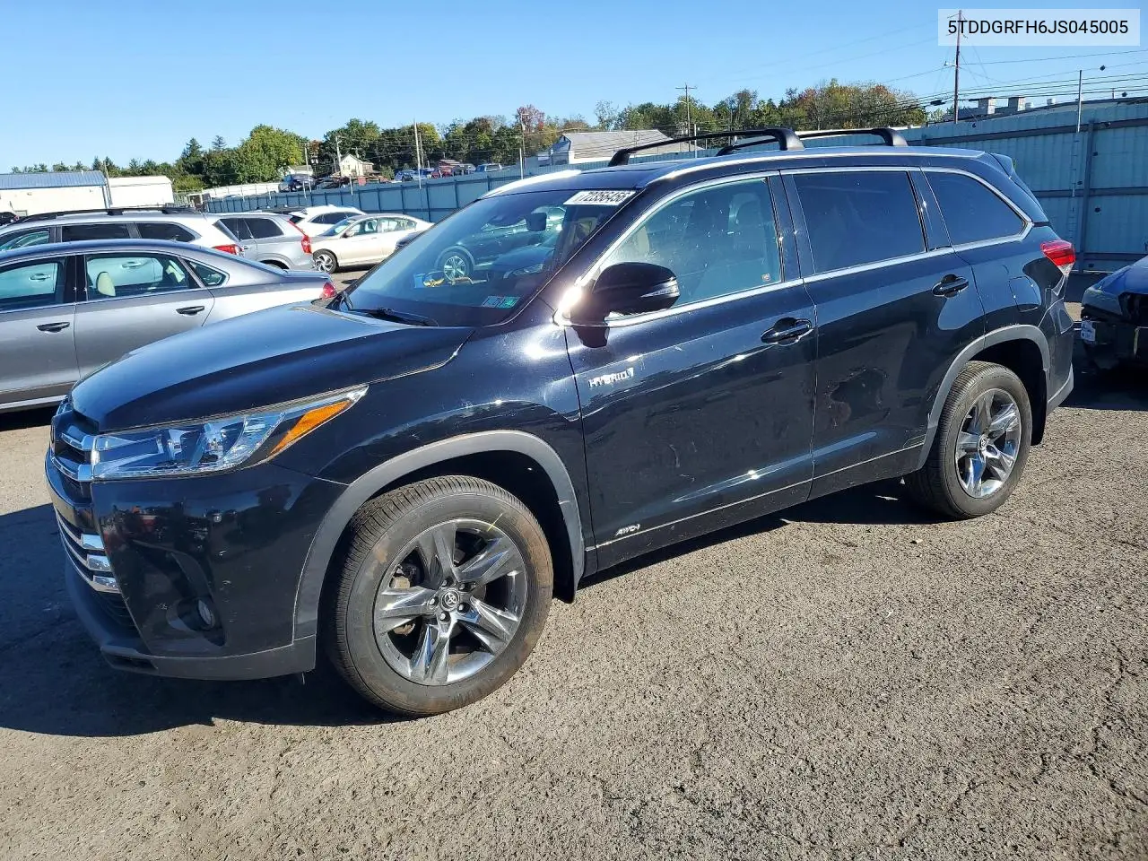 2018 Toyota Highlander Hybrid Limited Platinum VIN 5TDDGRFH6JS045005 фото 1