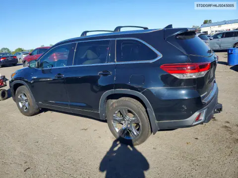 2018 Toyota Highlander Hybrid Limited Platinum VIN 5TDDGRFH6JS045005 фото 2