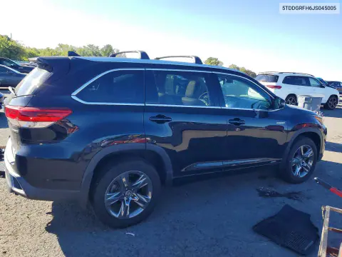 2018 Toyota Highlander Hybrid Limited Platinum VIN 5TDDGRFH6JS045005 фото 3