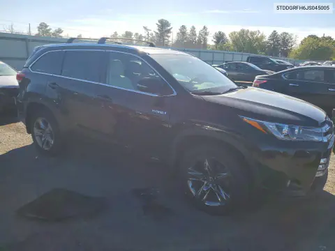 2018 Toyota Highlander Hybrid Limited Platinum VIN 5TDDGRFH6JS045005 фото 4